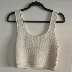 H&M Cream Knit Crop Top